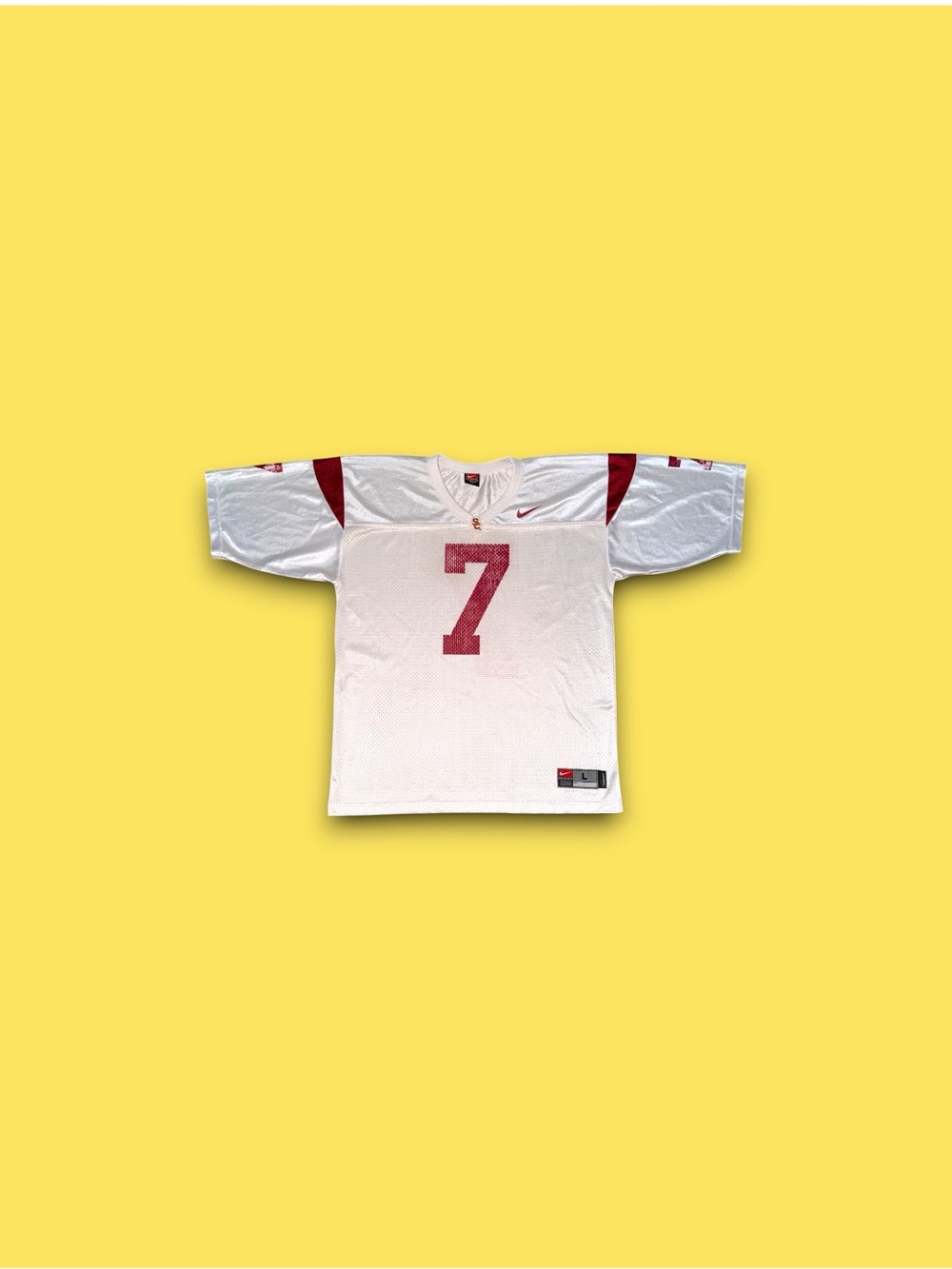 Vintage USC Trojans NCAA Nike team jersey white #7 men’s large